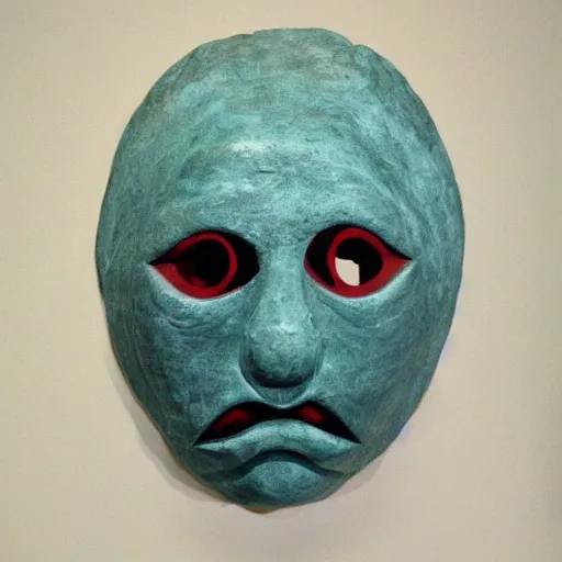 Image similar to monster mask by louise bourgeois