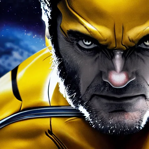 Image similar to Wolverine in space 4k detail