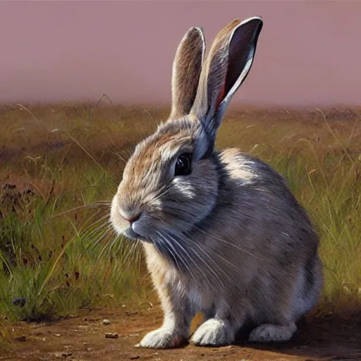 Image similar to rabbit explorer by James Gurney.
