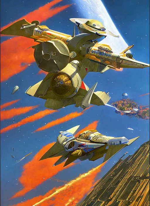 Prompt: Starfox poster artwork by Michael Whelan, clean