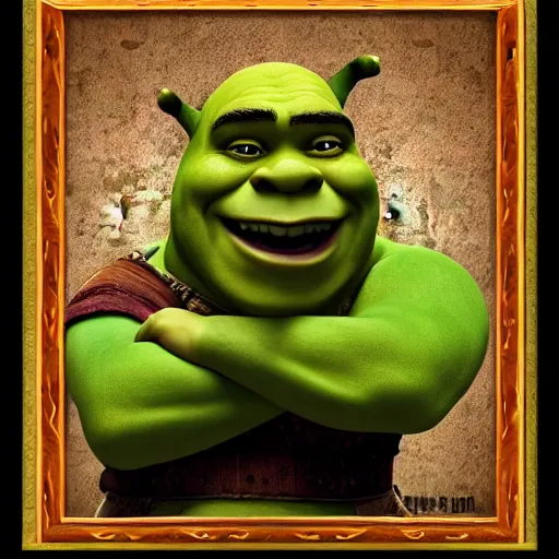 Prompt: shrek, intricate