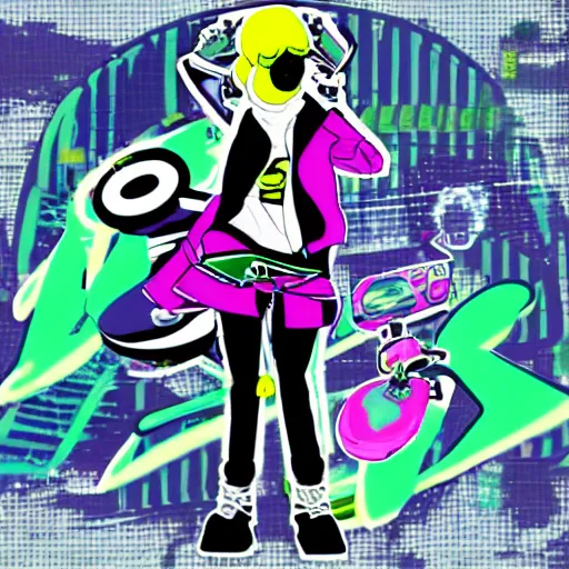 Prompt: antediluvian soft grunge jet set radio