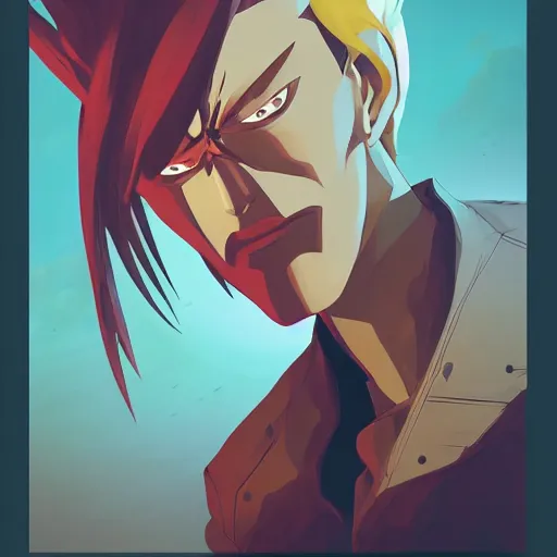 Prompt: face icon vector minimalist trigun, behance hd by jesper ejsing, by rhads, makoto shinkai and lois van baarle, ilya kuvshinov, rossdraws global illumination