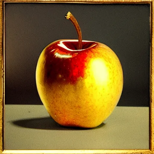 Image similar to A golden apple