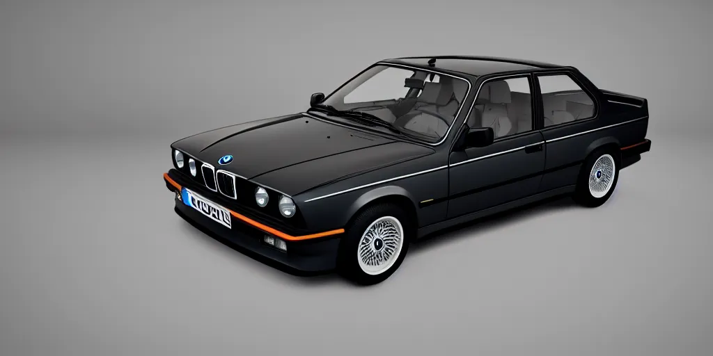 Prompt: 1989 BMW e30 schematic. Octane render, 4k, 8k, unreal 5, very detailed, hyper realism, trending on artstation.