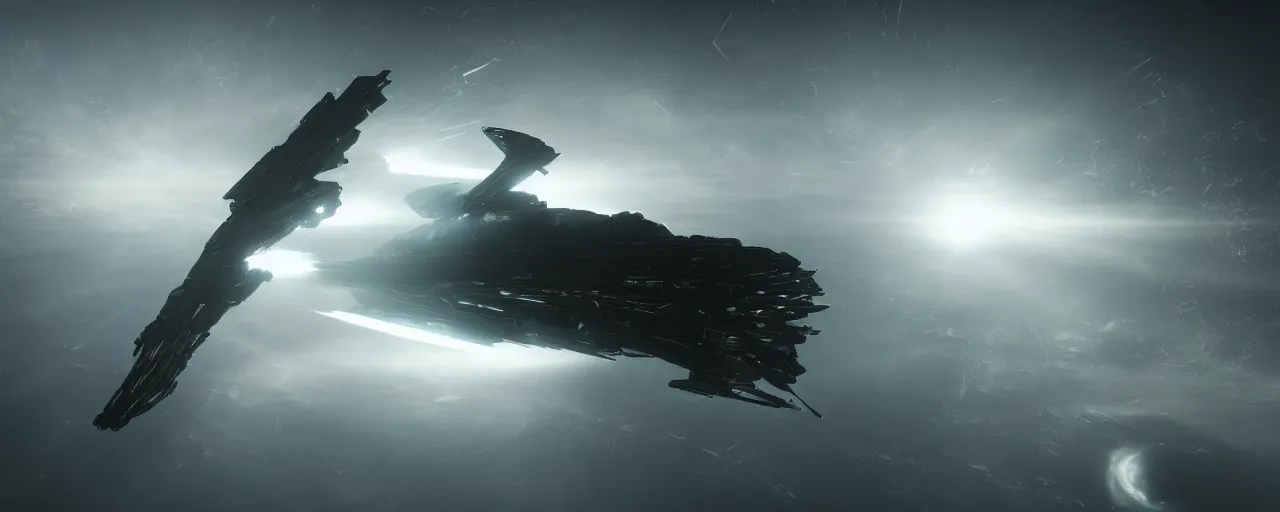 Prompt: minmatar eve online, spaceengine, highly detailed, chiaroscuro, volumetric lighting, octane render, majestic, mysterious, double - exposure, light, tones of black in background, sublime, soft lighting, ray tracing global illumination, translucid luminescence, lumen reflections