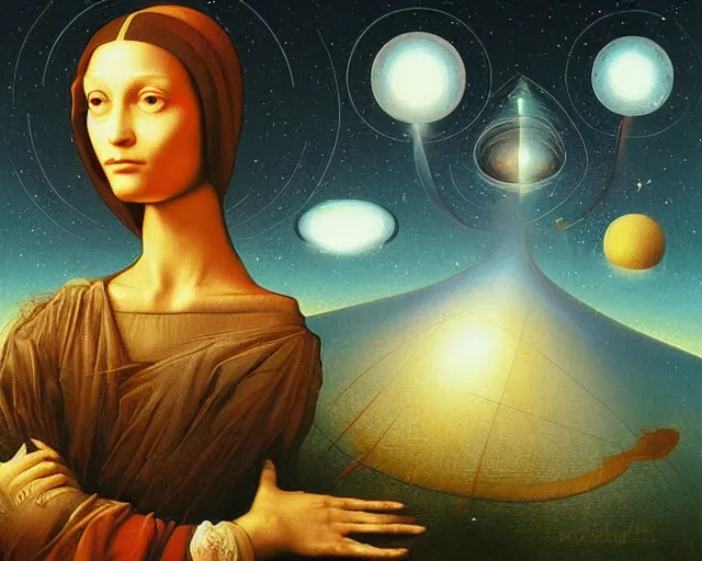 Prompt: universe life significance, a closeup simple vector pop surrealism, by ( leonardo da vinci ) and greg rutkowski and rafal olbinski ross tran airbrush time magazine