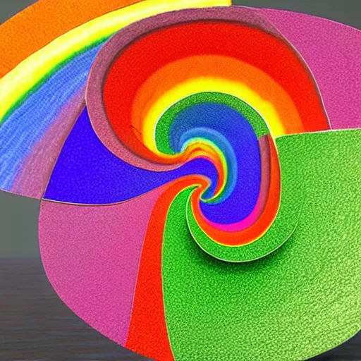 Image similar to rainbow spiral