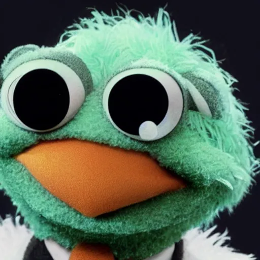 Image similar to a muppet made of mold
