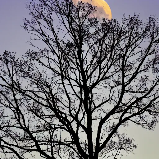 Image similar to moon on a tree