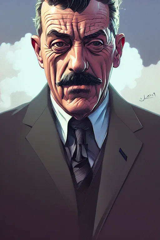 Prompt: a portrait of j jonah jameson, fantasy, sharp focus, intricate, elegant, digital painting, artstation, matte, highly detailed, concept art, illustration, ambient lighting, art by ilya kuvshinov, artgerm, alphonse mucha, and greg rutkowski