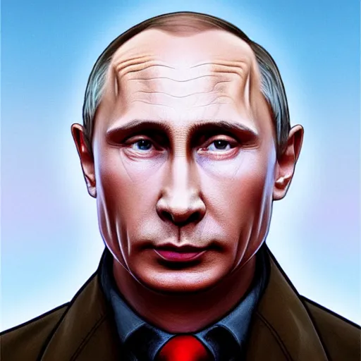 Image similar to portrait of Vladimir Putin with a pig nose, pig nose, pig nose, looking at camera, intricate, extremely detailed, digital painting, artstation, concept art, smooth, sharp focus, illustration, intimidating lighting, incredible art by artgerm and greg rutkowski and alphonse mucha and simon stalenhag