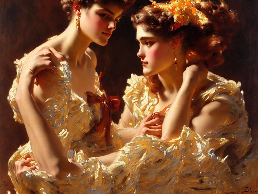 Image similar to highly detailed painting by gaston bussiere, j. c. leyendecker 8 k