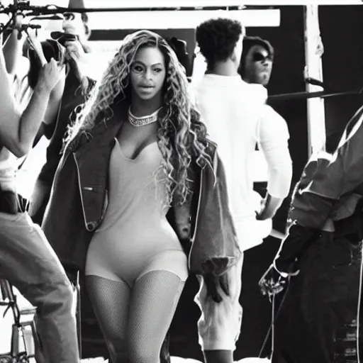 Prompt: beyonce behind the scenes for the music video ‘ break my soul ’