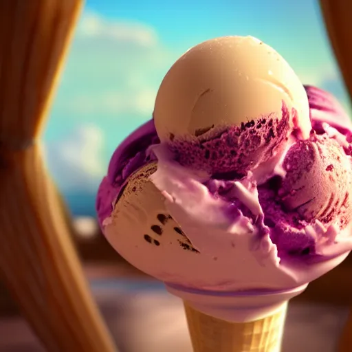 Image similar to ice cream gemini, 4 k, 8 k