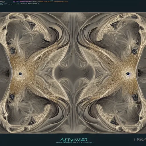Image similar to fractal furniture, artstation