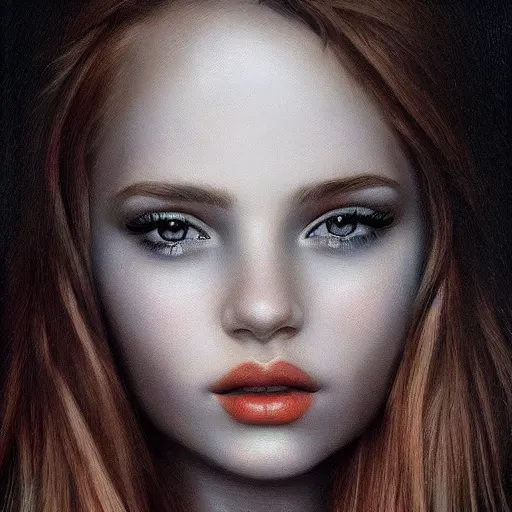 Prompt: ultra realistic portrait of a beautiful woman, so pretty, lovely, stunning look, fantasy, hyperrealism,