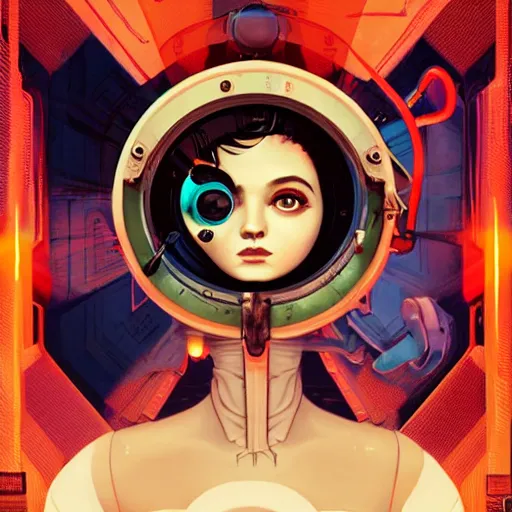 Image similar to Lofi BioShock BioPunk portrait Pixar style by Tristan Eaton Stanley Artgerm and Tom Bagshaw