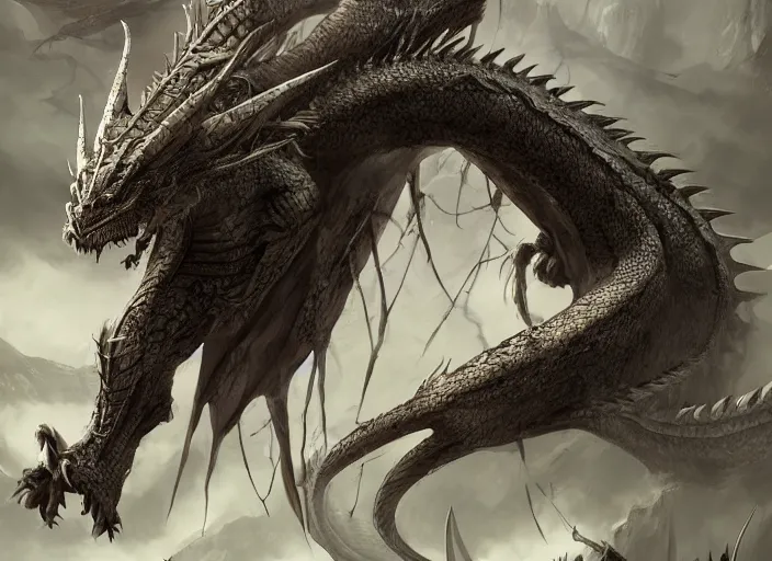 Image similar to dragon on the ground standing, epic, cinematic, fantasy art, concept art, photorealistic, highly detailed,