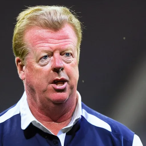 Image similar to steve mclaren with an island on his head