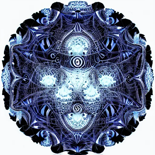 Prompt: transcendent fractal face