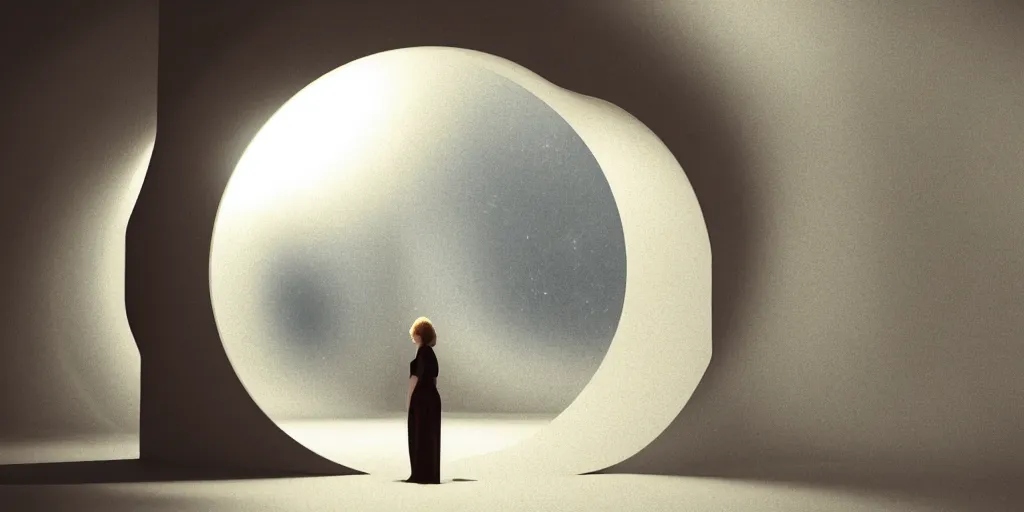 Prompt: a beautiful painting of a stargate by francesca woodman by octane render blender 8 k particulate magic light