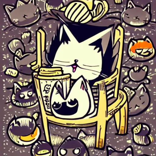 Image similar to Cat Kawaii Anime mcbess