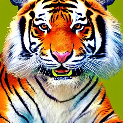 Image similar to cute cartoon tiger expressions