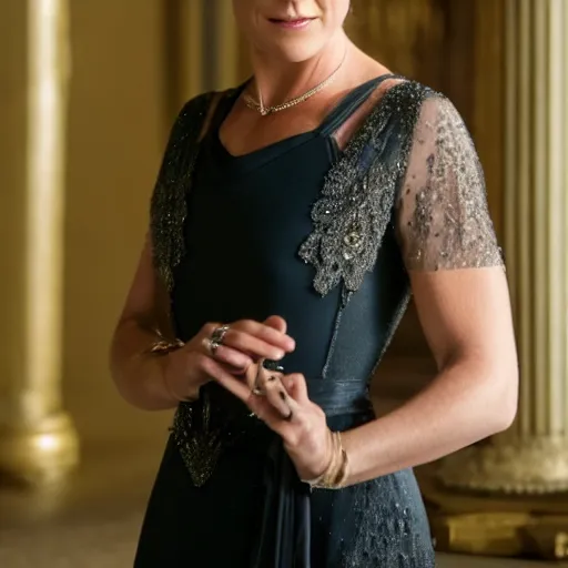 Prompt: Helene Fischer in downton Abbey , 8k, HD