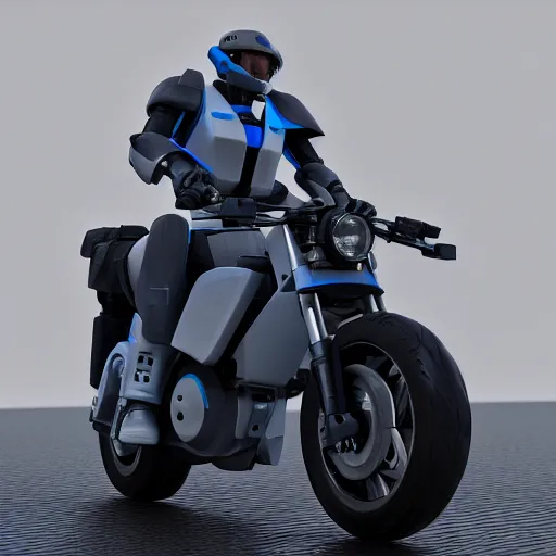 Prompt: 3 d, futuristic, gunpla motorcycle, mesh gradient, clean aesthetic, octane render, akira bike, hard surface, cycles render