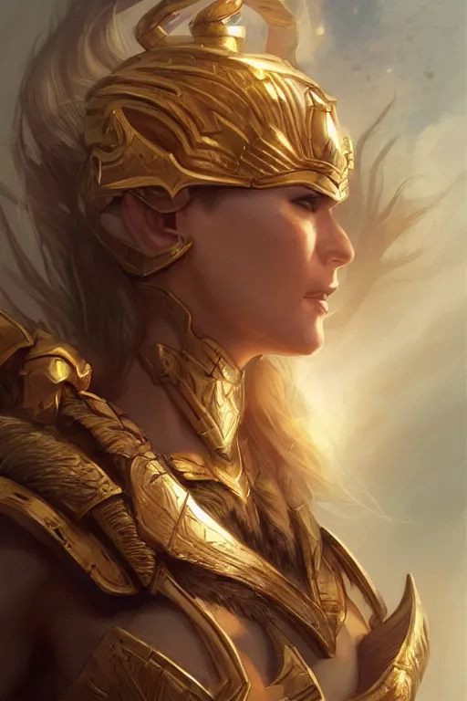 Image similar to amazon valkyrie athena, d & d, fantasy, portrait, highly detailed, headshot, digital painting, trending on artstation, concept art, sharp focus, illustration, art by artgerm and greg rutkowski and magali villeneuve