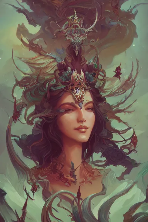 Prompt: a maximalist monarch by pete mohrbacher and artgerm and wlop, digital art, highly detailed, intricate, fantasy, mystical, sharp focus, Trending on Artstation HQ, deviantart, unreal engine 5, 4K UHD image
