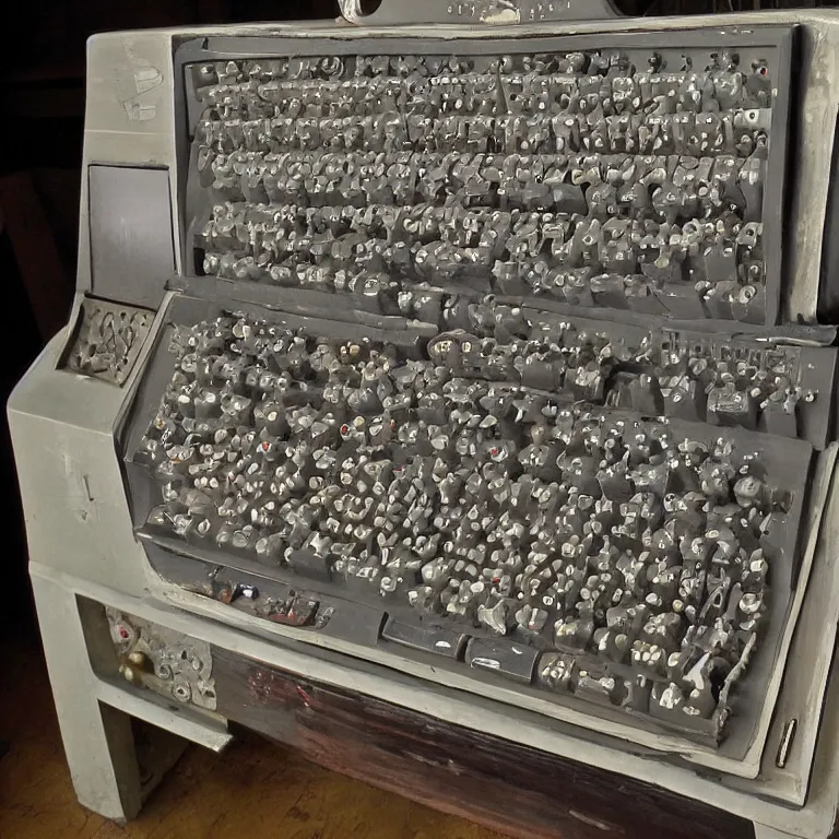 Image similar to ancient slavic computer machine