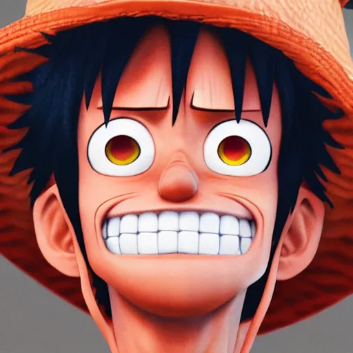 Image similar to luffy, highly detailed, pixar style, artstation, soft light, sharp focus, illustration, concept art