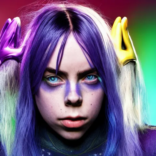 Prompt: billie eilish as a new thanos 4k