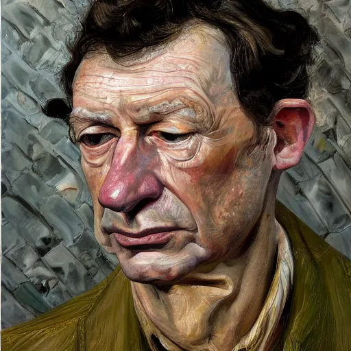 Prompt: high quality high detail painting by lucian freud, hd, paul leary