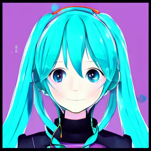 Prompt: hatsune miku beautiful stunning digital art trending on artstation