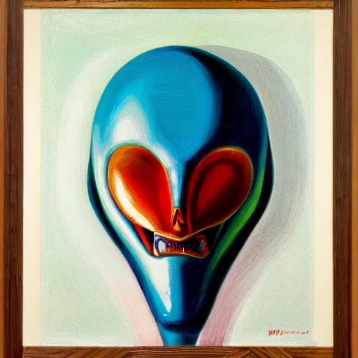 Image similar to alien by wayne thiebaud