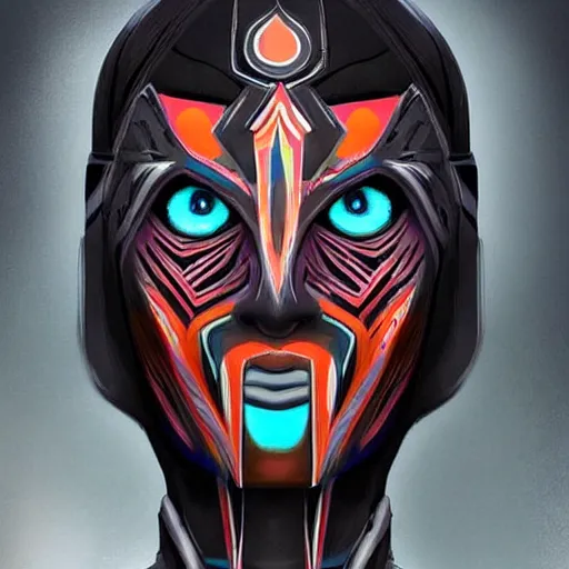 Prompt: symmetry!! a female transformer with tribal paint, cruel eyes!! very symmetrical face, highly detailed, by vitaly bulgarov, by steven zavala, by matt tkocz, by shane baxley, transformers cinematic universe, pinterest, deviantart artstation _ h 7 5 0