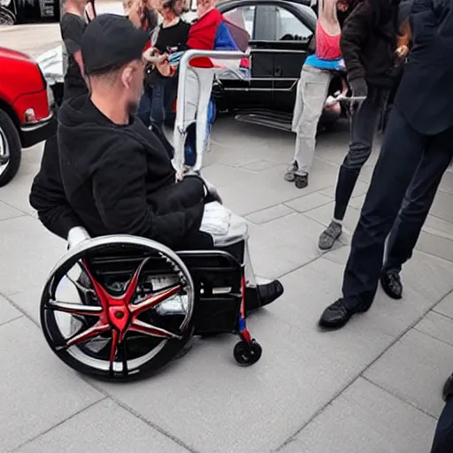 Image similar to wheelchair designed by Ferrari