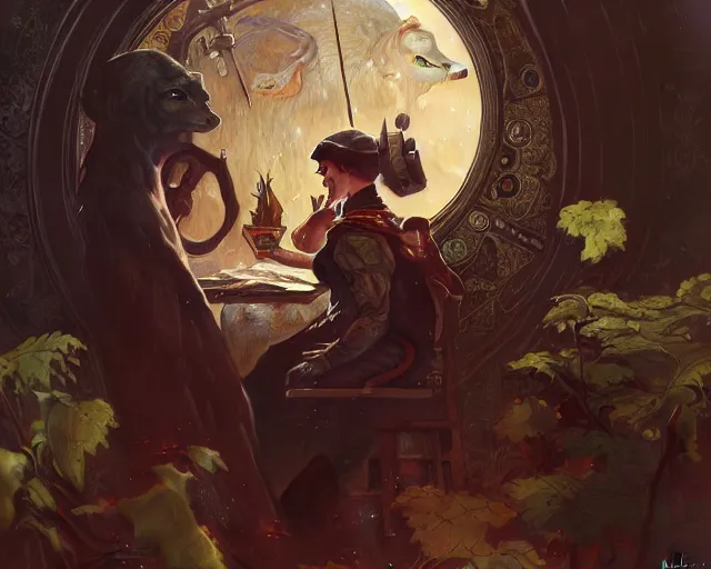 Image similar to photography of norman rockwell, deep focus, d & d, fantasy, intricate, elegant, highly detailed, digital painting, artstation, concept art, matte, sharp focus, illustration, hearthstone, art by artgerm and greg rutkowski and alphonse mucha