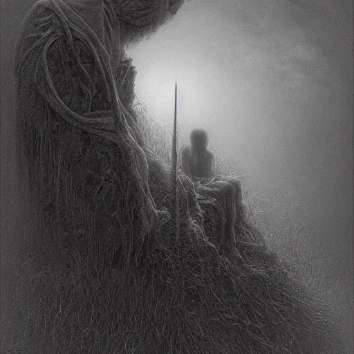 Image similar to solace of atonement and infinitely exterminated extinction of existence by gustave dore and james gurney artstation hyperrealism
