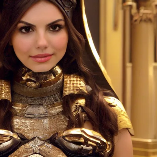 Image similar to victoria justice with huge chest as princess padme in star wars, 8k resolution, full HD, cinematic lighting, award winning, anatomically correct