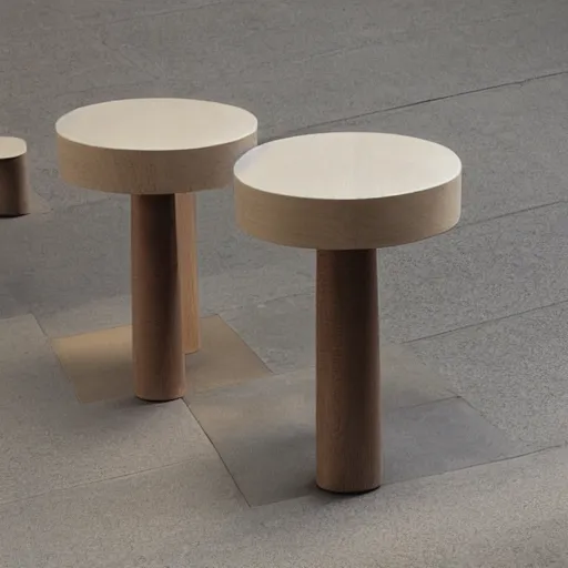 Image similar to the twins stool by tadao ando