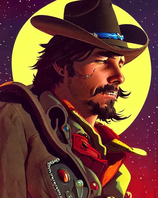 mccree from overwatch, space cowboy, outter space, | Stable Diffusion ...