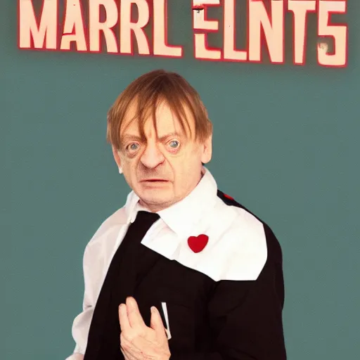 Image similar to mark e smith in a maid uniform doing a backflip, highly detailed, 4 k