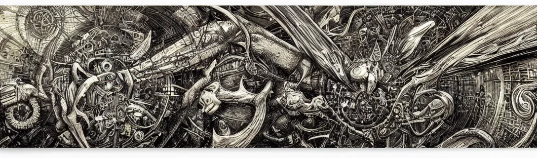 Image similar to dystopia by aaron horkey