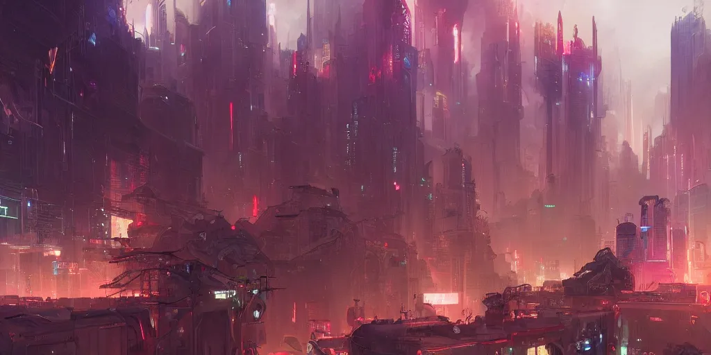 Image similar to cyberpunk city center concept art by pete mohrbacher and artgerm and wlop and greg rutkowski, digital art, highly detailed, intricate, sci-fi, neon colors, sharp focus, Trending on Artstation HQ, deviantart, unreal engine 5, 4K UHD image