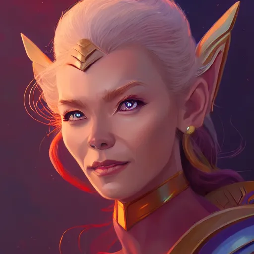 Image similar to portrait of she - ra, intricate, elegant, highly detailed, digital painting, artstation, concept art, smooth, sharp focus, illustration, by bartek fedyczak, erak note, tooth wu, neil richards, kan liu, siwoo kim, jisu choe