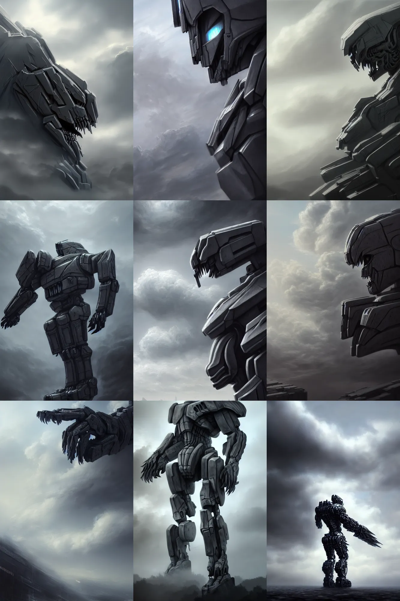 Prompt: ultra realist and ultra intricate detailed soft painting of a megatron , gloomy style, volumetric clouds, artstation, unreal render, depth of field